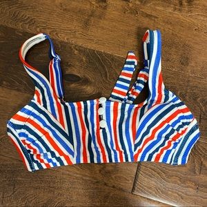 Target Red White and Blue Bathing Suit Top Size D/DD